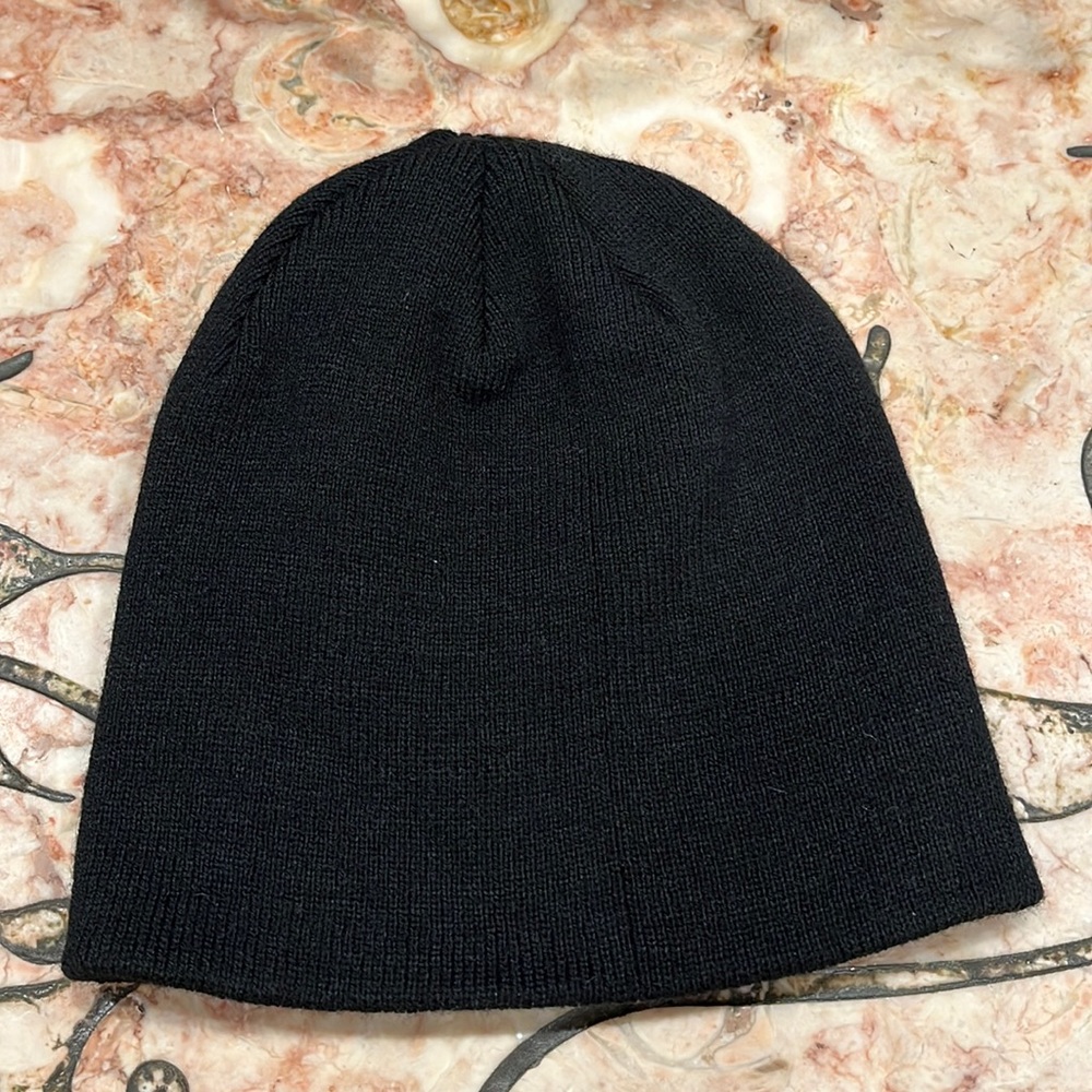 Black Unisex Acrylic Beanie Hat